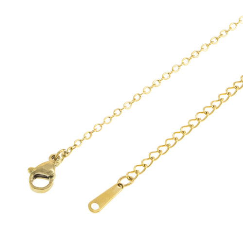 Collar virgen de guadalupe resina circonias 45cm