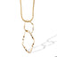 Collar cola de raton rombos torcidos entrelazados 70cm