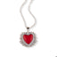 Collar de corazon esmaltado resplandor 45-50cm