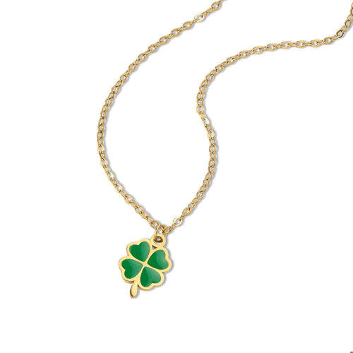 Collar de trebol esmaltado 45-50cm