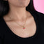 Collar de cerezas esmaltadas 45-50cm