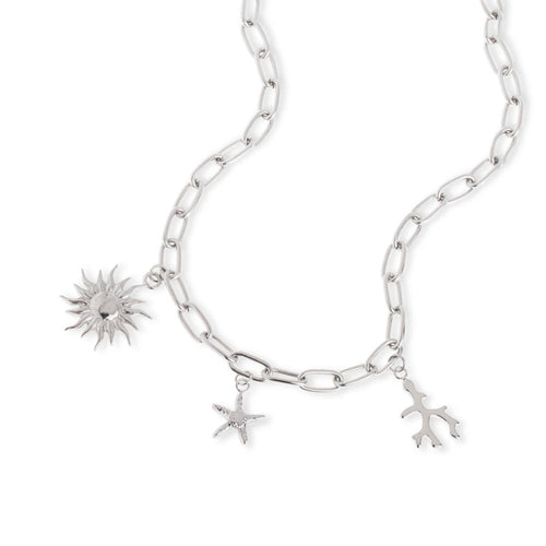 Collar de sol coral y estrella de mar 45-50cm