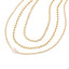 Collar triple dije de perla 60-65cm
