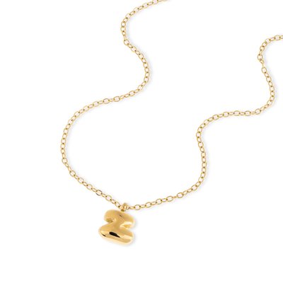 Collar de letra bombacha lisa 45-50cm