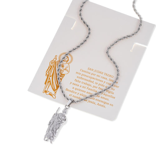 Collar cadena torsal y san judas tadeo 60-65cm