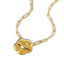 Gargantilla eslabon largo y flor lisa 40-45cm