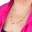 Collar cola de rata cuentas 60cm