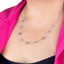 Collar cola de rata cuentas 60cm