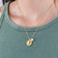 Collar con perla medalla virgen de guadalupe 45cm