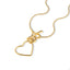 Collar corbatin cola de rata corazon 50cm
