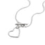 Collar corbatin cola de rata corazon 50cm