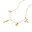 Collar dijes marinos con cristal 50-55cm