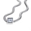 Collar panza de vibora colgante de reloj rectangular 40-45cm