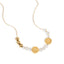 Collar perla balin medalla de san benito 50cm