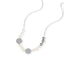 Collar perla balin medalla de san benito 50cm
