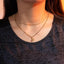 Collar doble eslabon con golondrina 48 - 55cm