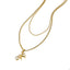 Collar doble eslabon con golondrina 48 - 55cm