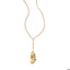 Collar dije de gota irregular martillada 55cm