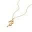 Collar de serpiente con cristales 50-55cm
