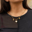 Collar dije oso trebol y corazon con madre perla 50-55cm