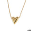 Collar de corazon liso 45-50cm