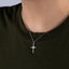 Collar de cruz cristal en forma de rombo 45-50cm ancho 24mm