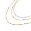 Collar triple cadena cola de raton con balines 55-60cm