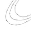Collar triple cadena cola de raton con balines 55-60cm