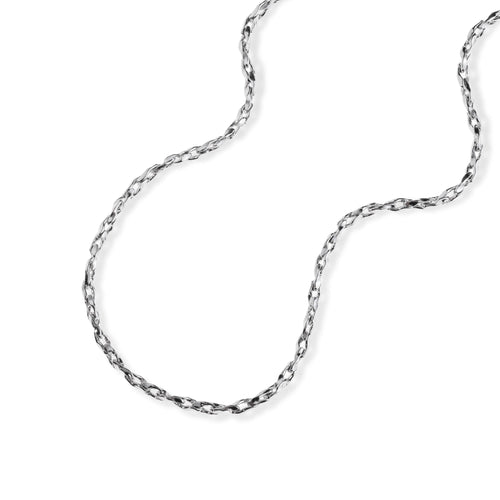 Cadena de eslabon torcido diamantado 60cm