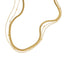Collar triple panza de vibora y de eslabon 50cm