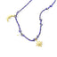 Collar hilo azul perla luna estrella 45-50cm