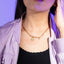 Collar hilo con eslabones medalla san benito 45-50cm