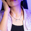 Collar hilo con eslabones medalla san benito 45-50cm