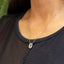 Collar dije ovalado de cruz calada 45-50cm