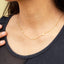 Collar con corazones lisos 45-50cm