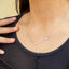 Collar con corazones lisos 45-50cm