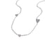 Collar con corazones lisos 45-50cm