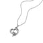 Collar corazon liso calado 45cm