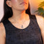 Collar corazon liso calado 45cm