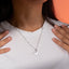 Collar de corazones entrelazados 50-55cm