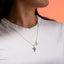 Collar de cruz con cristales e infinito liso 60-65