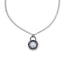 Collar de candado con circonia redonda 45-50cm