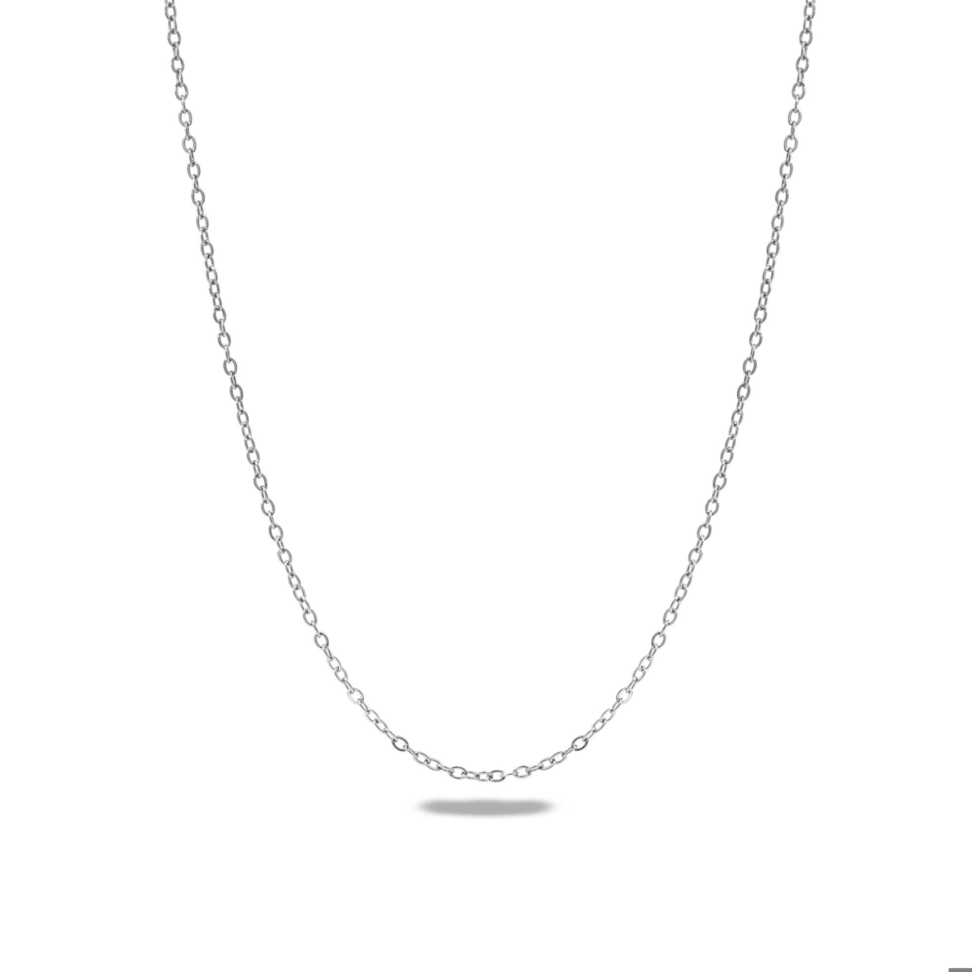 Cadena ajustable de eslabon oval 75cm/1mm