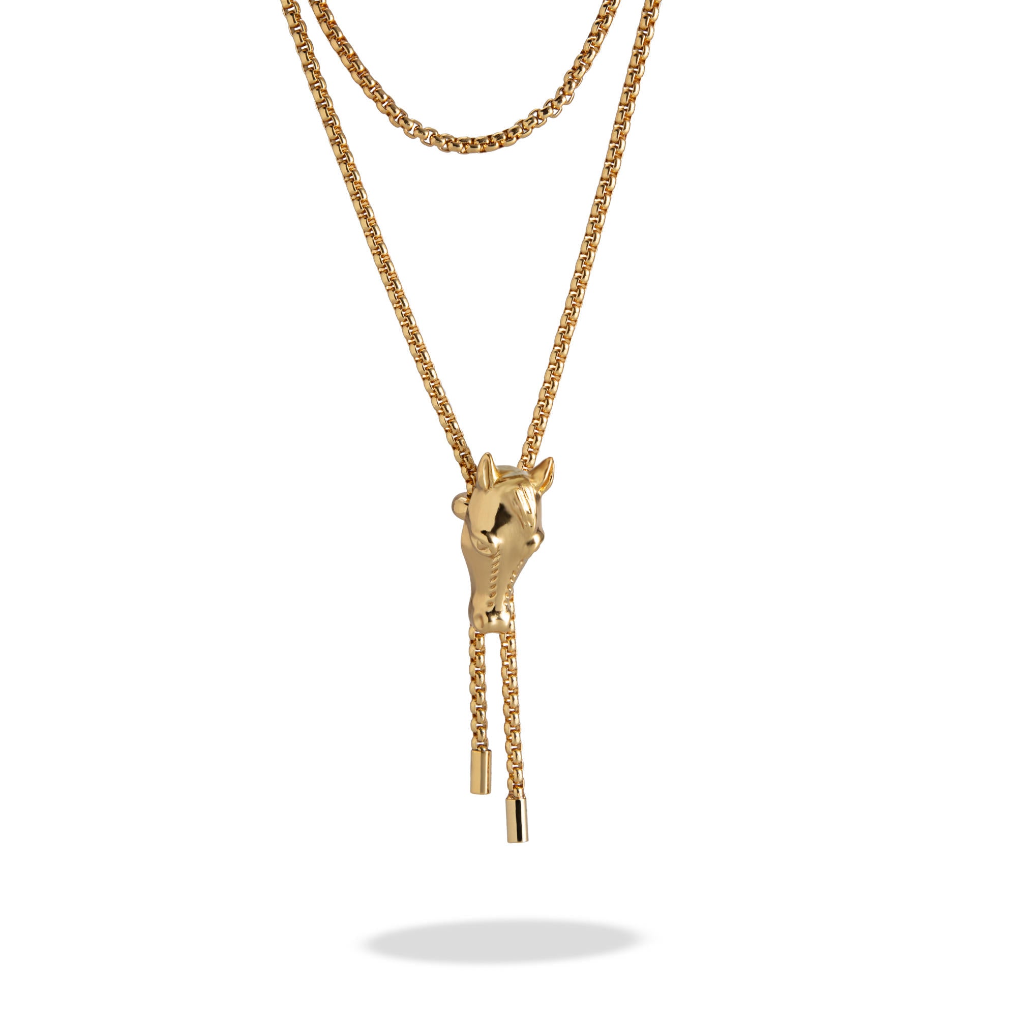Collar ajustable dije cabeza de caballo 26mm