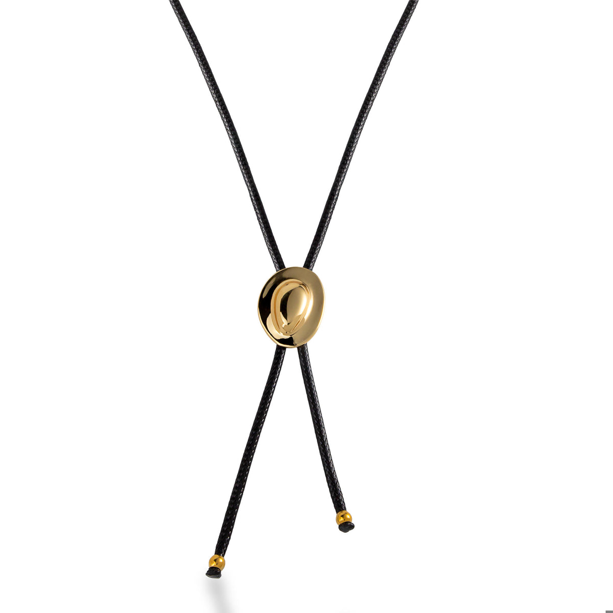 Collar ajustable hilo encerado sombrero liso 83cm