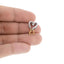 Charm corazones entrelazados 12mm