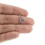 Charm silueta de corazon con infinito y cristales 10mm