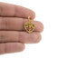 Charm de corazon y arbol de la vida con cristales 15mm