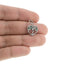 Charm de corazon y arbol de la vida con cristales 15mm