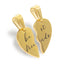 Dije corazon complementario best friends 18mm DORADO